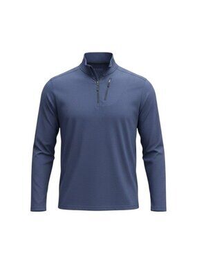 Swiss Tech Mens Navy Blue Half-Zip Pullover Long Sleeve 2XL